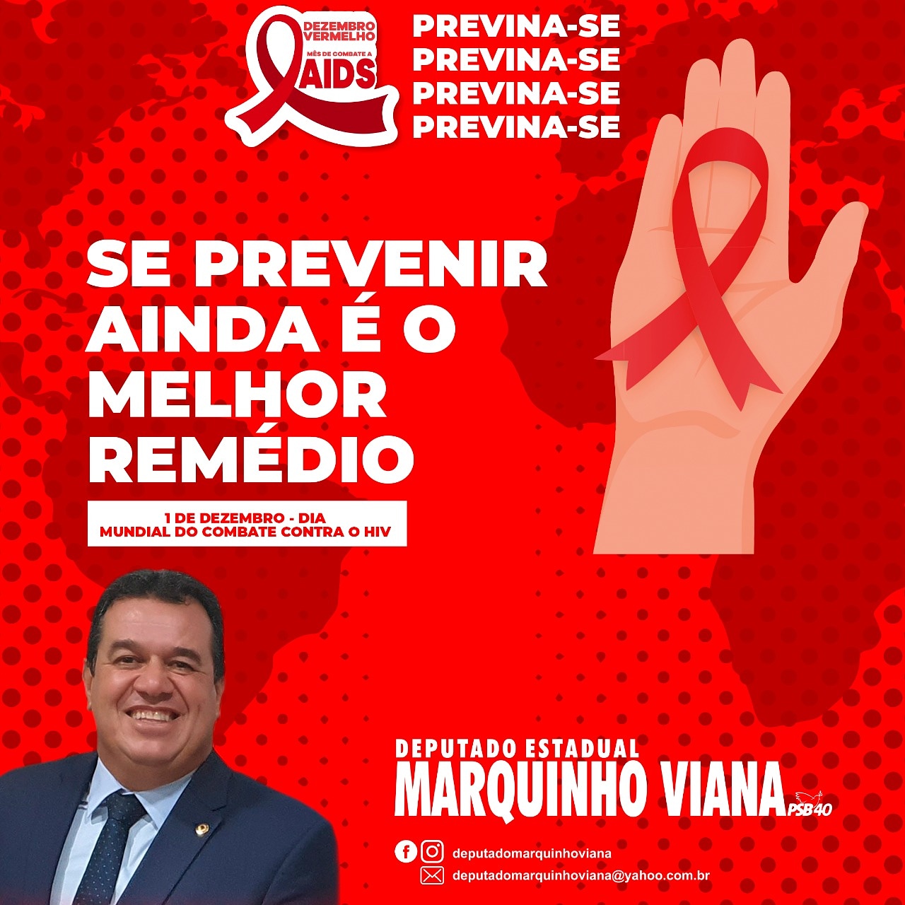 01/12: Deputado Marquinho Viana na luta contra o HIV