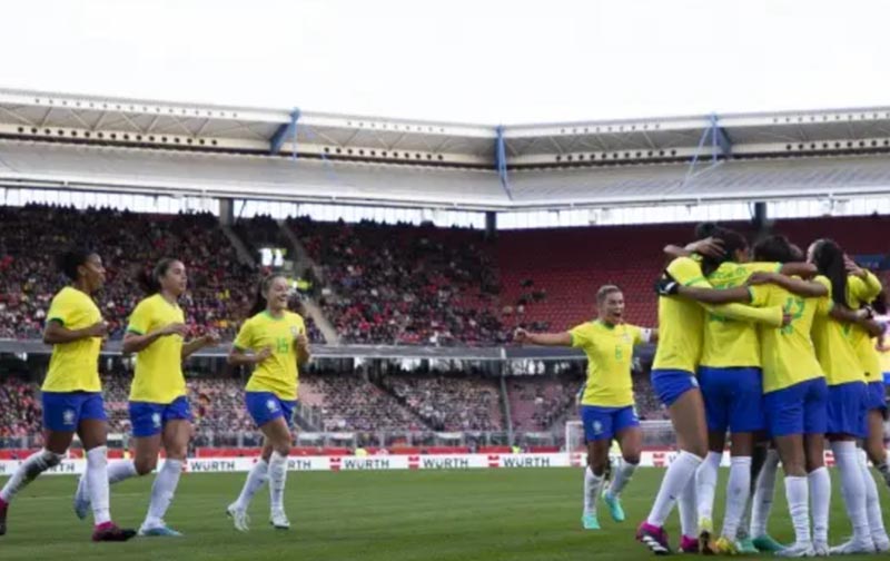 Futebol feminino: Brasil vence a Alemanha em último compromisso antes da Copa do Mundo