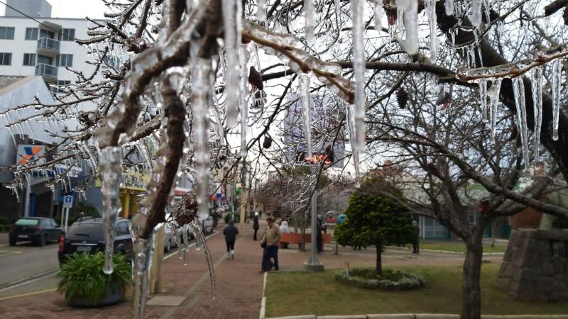 CIDADES DE SC REGISTRAM TEMPERATURAS NEGATIVAS E GEADA NESTA SEXTA-FEIRA